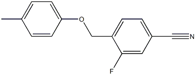 3-fluoro-4-(4-methylphenoxymethyl)benzonitrile 구조식 이미지