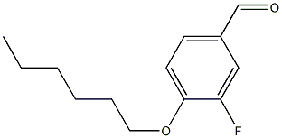 3-fluoro-4-(hexyloxy)benzaldehyde 구조식 이미지