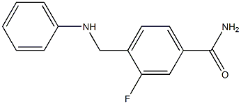 3-fluoro-4-[(phenylamino)methyl]benzamide Structure