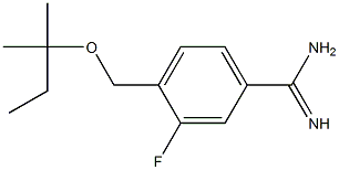 3-fluoro-4-{[(2-methylbutan-2-yl)oxy]methyl}benzene-1-carboximidamide 구조식 이미지