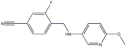 3-fluoro-4-{[(6-methoxypyridin-3-yl)amino]methyl}benzonitrile 구조식 이미지