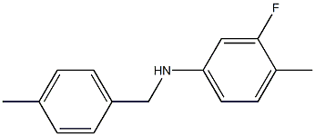 3-fluoro-4-methyl-N-[(4-methylphenyl)methyl]aniline 구조식 이미지