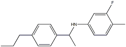 3-fluoro-4-methyl-N-[1-(4-propylphenyl)ethyl]aniline 구조식 이미지