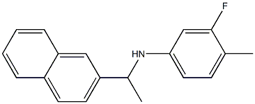 3-fluoro-4-methyl-N-[1-(naphthalen-2-yl)ethyl]aniline 구조식 이미지