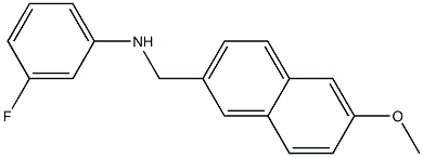 3-fluoro-N-[(6-methoxynaphthalen-2-yl)methyl]aniline 구조식 이미지