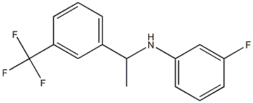 3-fluoro-N-{1-[3-(trifluoromethyl)phenyl]ethyl}aniline Structure