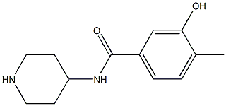 3-hydroxy-4-methyl-N-piperidin-4-ylbenzamide 구조식 이미지