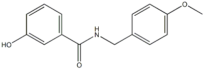 3-hydroxy-N-[(4-methoxyphenyl)methyl]benzamide Structure