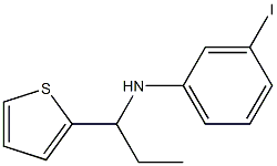 3-iodo-N-[1-(thiophen-2-yl)propyl]aniline 구조식 이미지