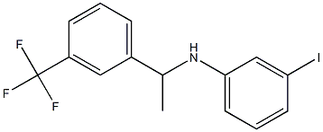 3-iodo-N-{1-[3-(trifluoromethyl)phenyl]ethyl}aniline 구조식 이미지
