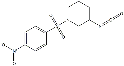 3-isocyanato-1-[(4-nitrobenzene)sulfonyl]piperidine Structure