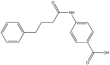 4-(4-phenylbutanamido)benzoic acid 구조식 이미지
