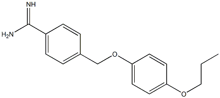 4-(4-propoxyphenoxymethyl)benzene-1-carboximidamide 구조식 이미지