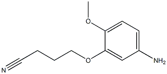 4-(5-amino-2-methoxyphenoxy)butanenitrile Structure