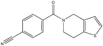 4-(6,7-dihydrothieno[3,2-c]pyridin-5(4H)-ylcarbonyl)benzonitrile 구조식 이미지