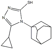 4-(adamantan-1-yl)-5-cyclopropyl-4H-1,2,4-triazole-3-thiol Structure