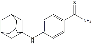 4-(adamantan-1-ylamino)benzene-1-carbothioamide Structure