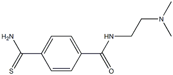 4-(aminocarbonothioyl)-N-[2-(dimethylamino)ethyl]benzamide Structure