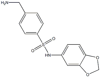 4-(aminomethyl)-N-(2H-1,3-benzodioxol-5-yl)benzene-1-sulfonamide Structure