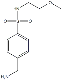 4-(aminomethyl)-N-(2-methoxyethyl)benzenesulfonamide Structure