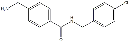 4-(aminomethyl)-N-[(4-chlorophenyl)methyl]benzamide 구조식 이미지