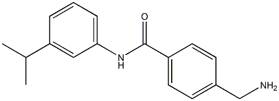 4-(aminomethyl)-N-[3-(propan-2-yl)phenyl]benzamide 구조식 이미지