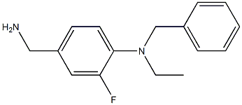 4-(aminomethyl)-N-benzyl-N-ethyl-2-fluoroaniline 구조식 이미지