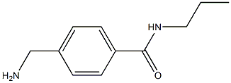 4-(aminomethyl)-N-propylbenzamide 구조식 이미지
