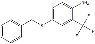 4-(benzylsulfanyl)-2-(trifluoromethyl)aniline 구조식 이미지