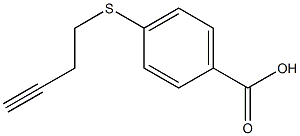 4-(but-3-ynylthio)benzoic acid Structure