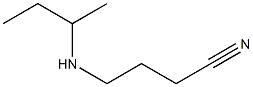 4-(butan-2-ylamino)butanenitrile Structure