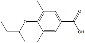 4-(butan-2-yloxy)-3,5-dimethylbenzoic acid Structure