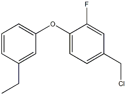 4-(chloromethyl)-1-(3-ethylphenoxy)-2-fluorobenzene Structure