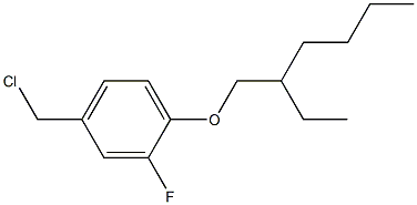 4-(chloromethyl)-1-[(2-ethylhexyl)oxy]-2-fluorobenzene Structure