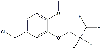 4-(chloromethyl)-1-methoxy-2-(2,2,3,3-tetrafluoropropoxy)benzene 구조식 이미지