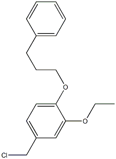 4-(chloromethyl)-2-ethoxy-1-(3-phenylpropoxy)benzene Structure