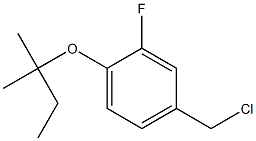 4-(chloromethyl)-2-fluoro-1-[(2-methylbutan-2-yl)oxy]benzene Structure