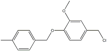 4-(chloromethyl)-2-methoxy-1-[(4-methylphenyl)methoxy]benzene Structure