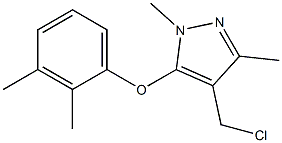 4-(chloromethyl)-5-(2,3-dimethylphenoxy)-1,3-dimethyl-1H-pyrazole Structure