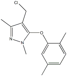 4-(chloromethyl)-5-(2,5-dimethylphenoxy)-1,3-dimethyl-1H-pyrazole Structure