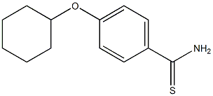 4-(cyclohexyloxy)benzene-1-carbothioamide 구조식 이미지