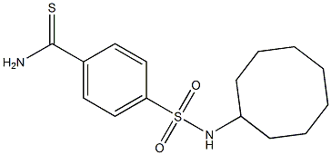 4-(cyclooctylsulfamoyl)benzene-1-carbothioamide 구조식 이미지