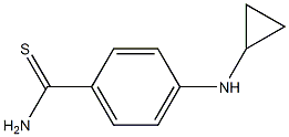 4-(cyclopropylamino)benzene-1-carbothioamide 구조식 이미지