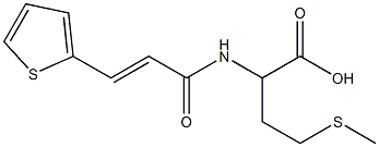 4-(methylthio)-2-{[(2E)-3-thien-2-ylprop-2-enoyl]amino}butanoic acid 구조식 이미지