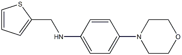 4-(morpholin-4-yl)-N-(thiophen-2-ylmethyl)aniline 구조식 이미지