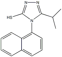 4-(naphthalen-1-yl)-5-(propan-2-yl)-4H-1,2,4-triazole-3-thiol Structure