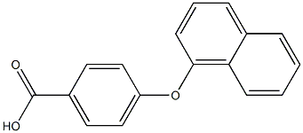 4-(naphthalen-1-yloxy)benzoic acid Structure