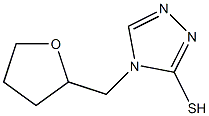 4-(oxolan-2-ylmethyl)-4H-1,2,4-triazole-3-thiol 구조식 이미지