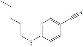 4-(pentylamino)benzonitrile Structure