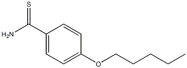 4-(pentyloxy)benzene-1-carbothioamide Structure